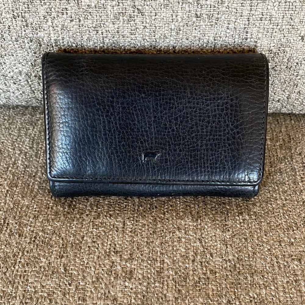 Will Leather Goods black cobbled leather wallet